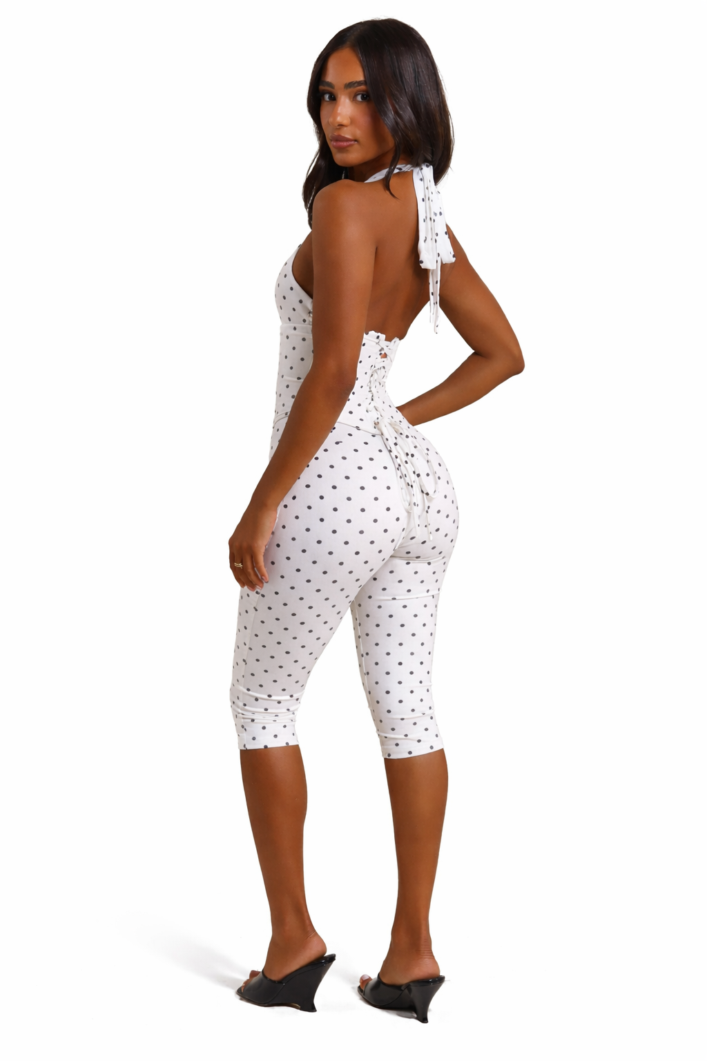 Polka Dot Corset Jumpsuit